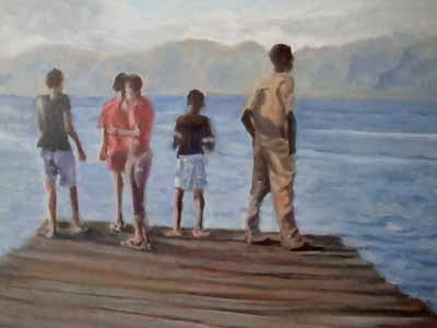 Men on Jetty -  Jamaica